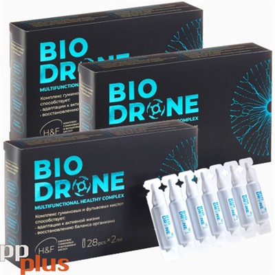 Адаптоген BioDrone Комплекс гуминовых и фульвовых кислот, 3 упаковки - фото 201118