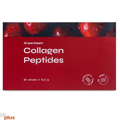 Greenflash Collagen Peptides Коллаген Вишневый, инновационная формула с пептидами, 20 стиков - фото 203401