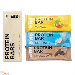 Energy PRO Протеиновые батончики Микс: &quot;Манго&quot;, &quot;Шоколад&quot;, &quot;Кокос&quot;