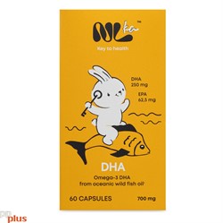 NLka 7+ Omega-3 DHA Омега-3 ДГК, 250 мг ДГК в 1 капсуле, 60 капсул